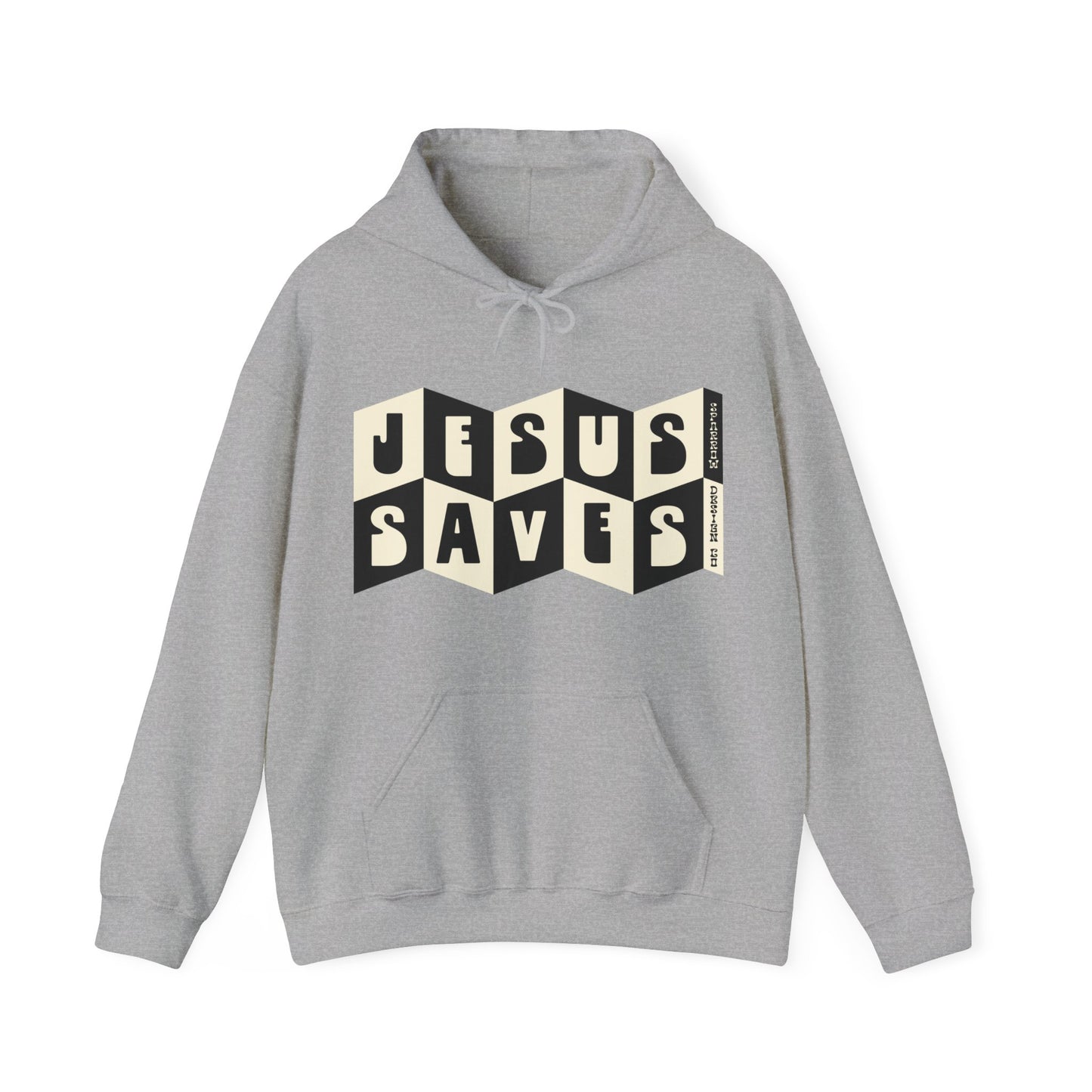 Jesus Saves Hoodie - Graphite