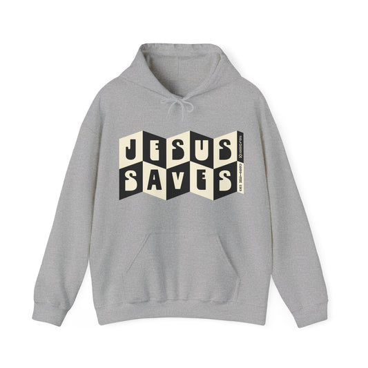 Jesus Saves Hoodie - Graphite