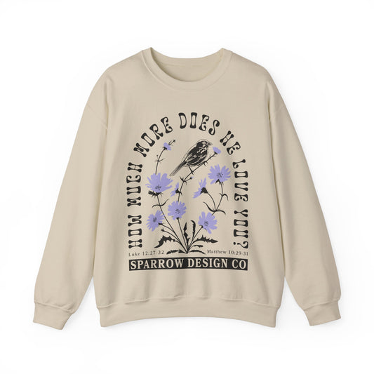 Wildflowers & Sparrows Unisex Crewneck Sweatshirt - Sand