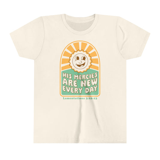 Mercies Youth Tee - White/Natural