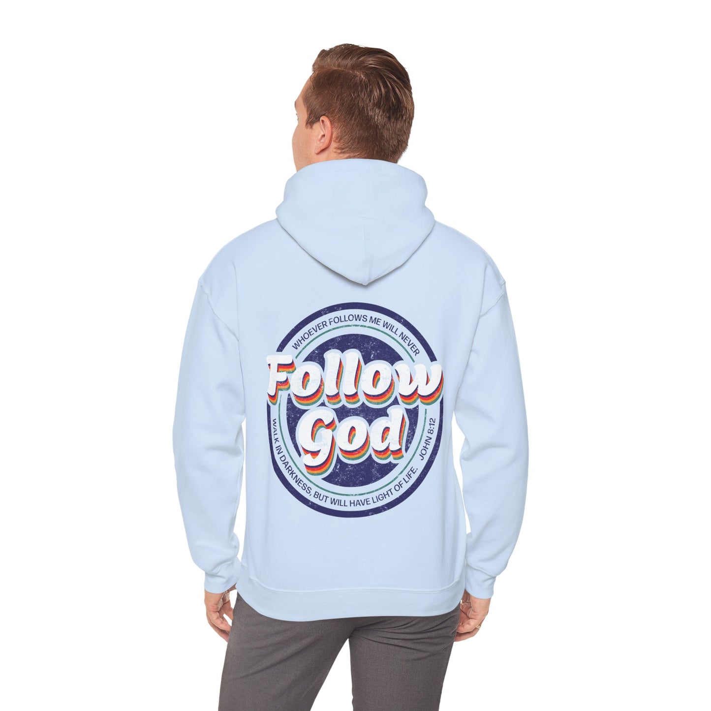 Follow God Unisex Hoodie - Baby Blue