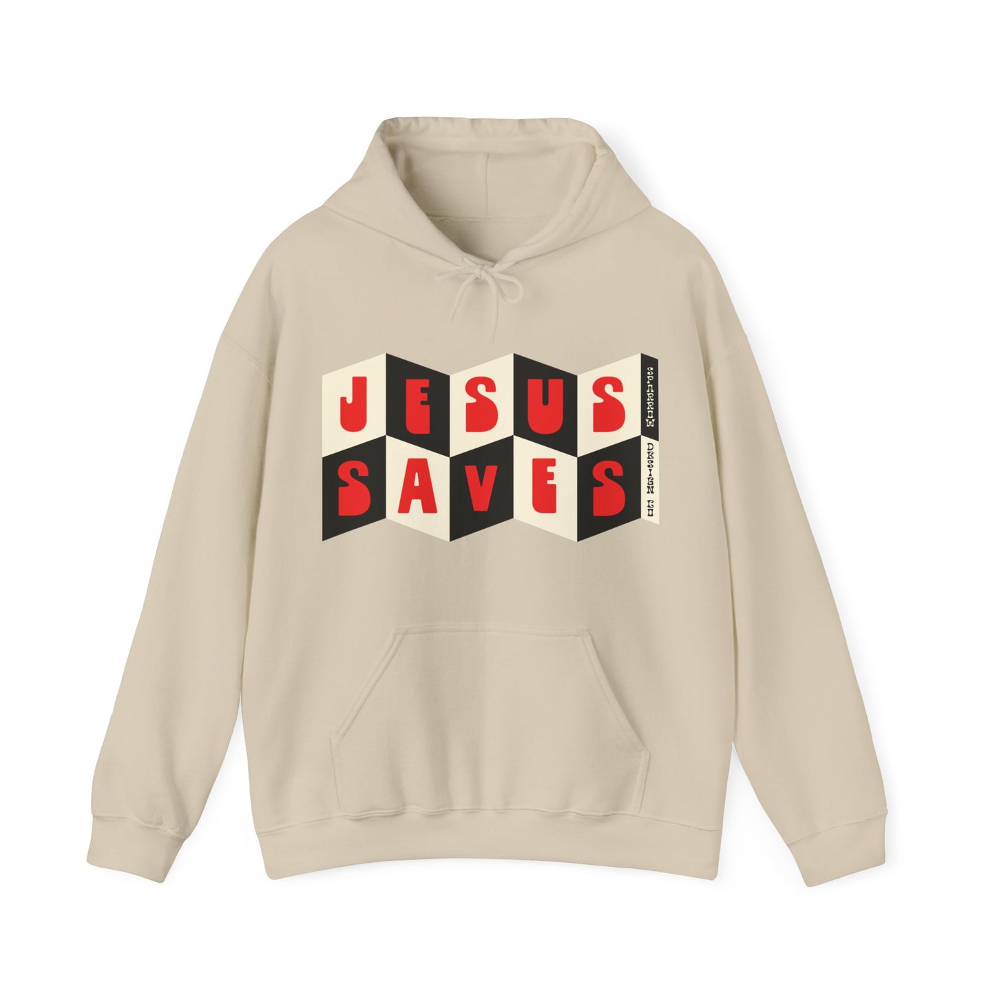 Jesus Saves - Sand/Gold/Blue