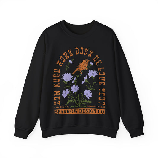 Wildflowers & Sparrows Unisex Crewneck Sweatshirt - Black/Navy