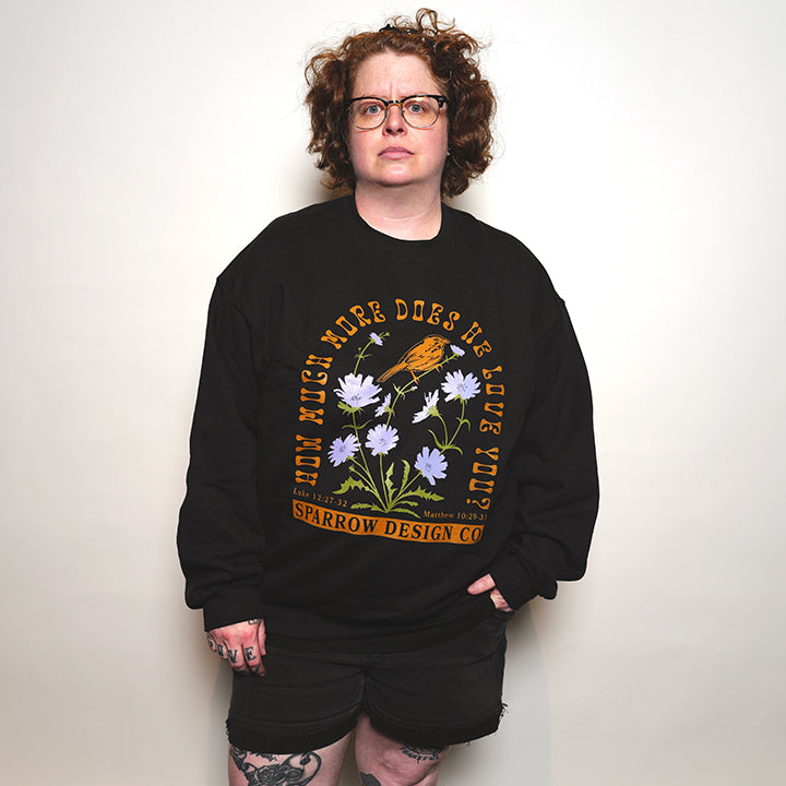 Sparrow Crewneck Sweatshirt - Black