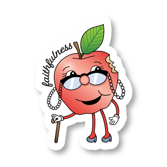 Apple Vinyl Die Cut Sticker