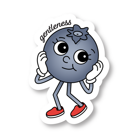 Blueberry Vinyl Die Cut Sticker