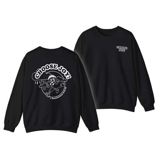 Choose Joy Unisex Crewneck Sweatshirt - Black