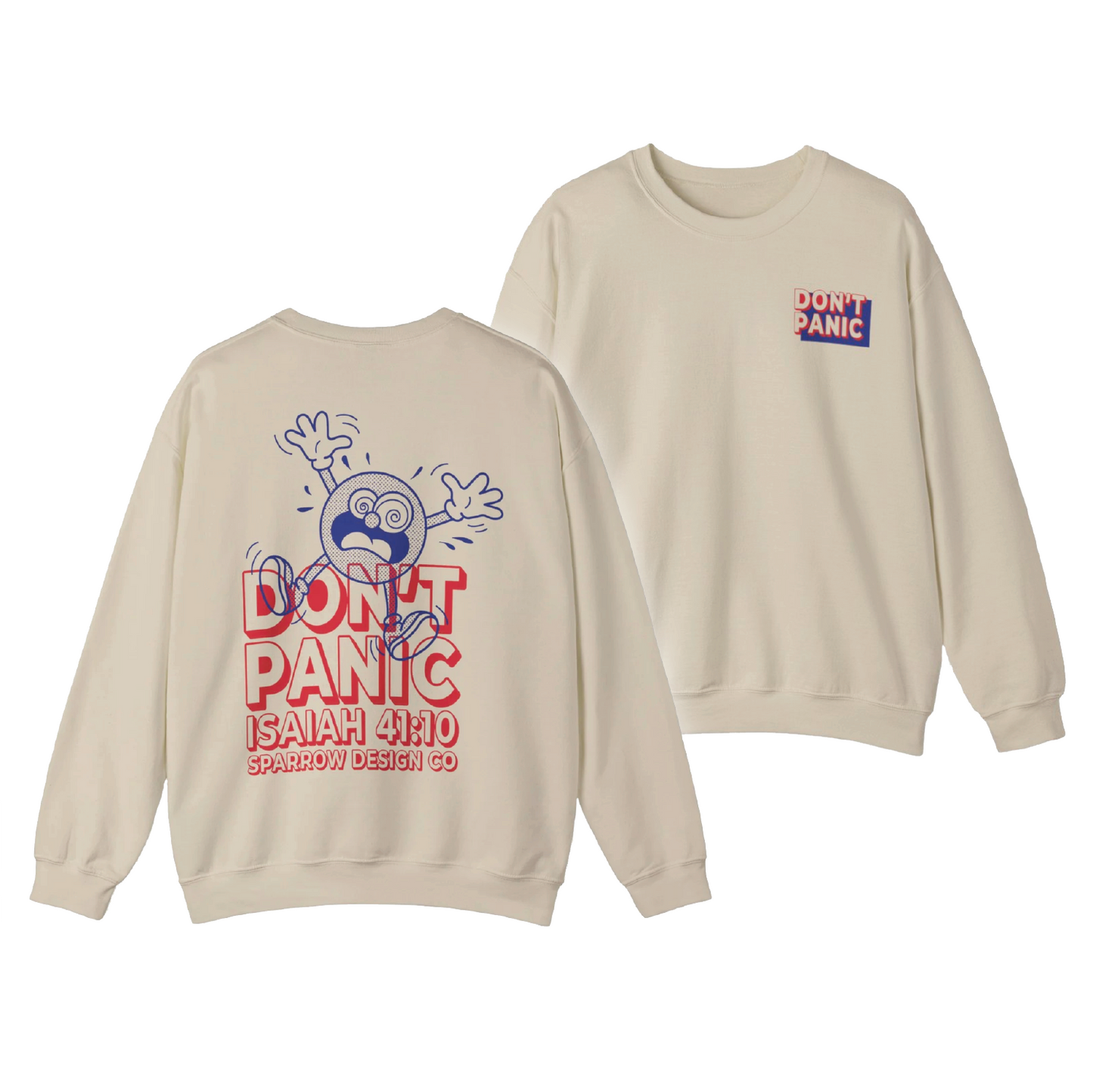 Don't Panic Unisex Crewneck Sweatshirt