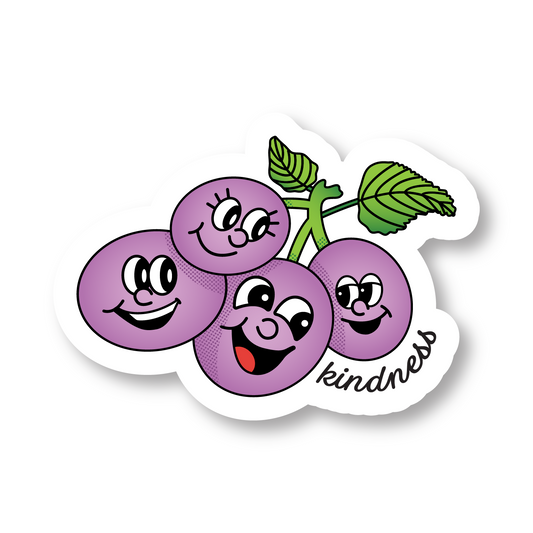 Grapes Vinyl Die Cut Sticker