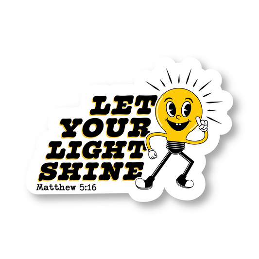 Light Shine Vinyl Die Cut Sticker